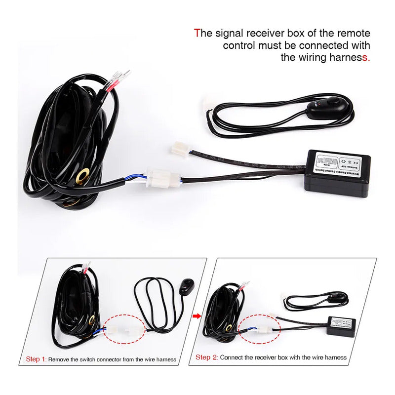 Kit Cableado Para Barra Led Con Control Remoto Estroboscópic