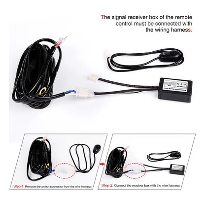 Kit Cableado Para Barra Led Con Control Remoto Estroboscópic