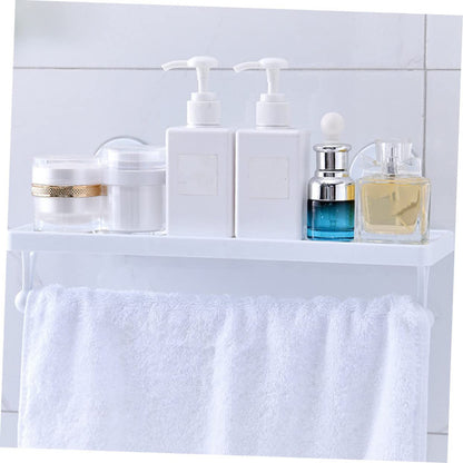 Estante Organizador De Ducha + Toallero Con Ventosa Adhesiva