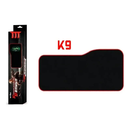 Mouse Pad Gamer Xl Antideslizante Negro Borde Cosido 75x35cm