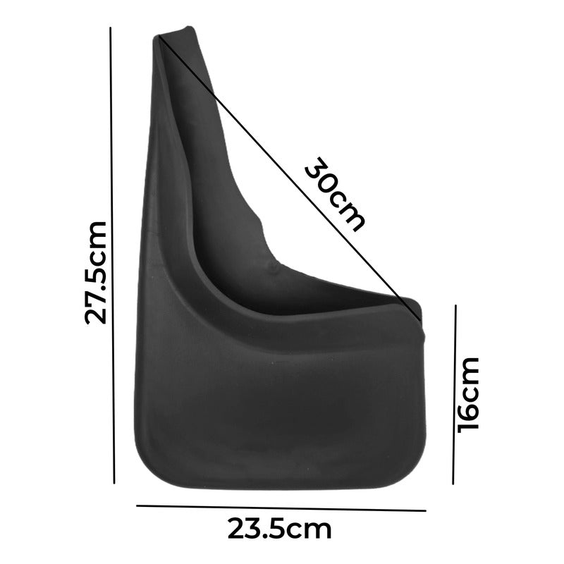 X2 Guardabarro Guarda Fango Auto Camioneta Universal 38x26cm Negro 38x26 Y200