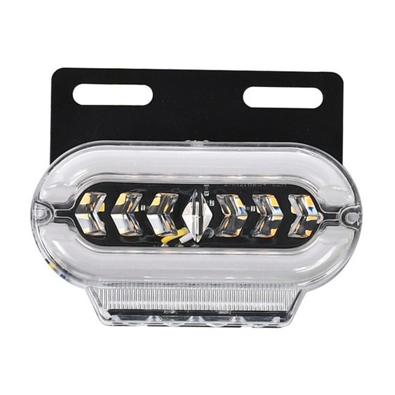 X4 Luz Led Trocha Bicolor Luz Lateral Led Advertencia 24v