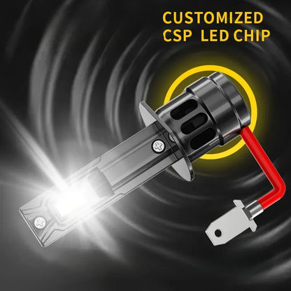 X2 Ampolleta Turbo Led 12v 6000k Auto Sin Cable Pug And Play H3 25250