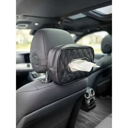 Bolso Dispensador De Pañuelos Para El Auto Porta Toallitas 14223 Negro