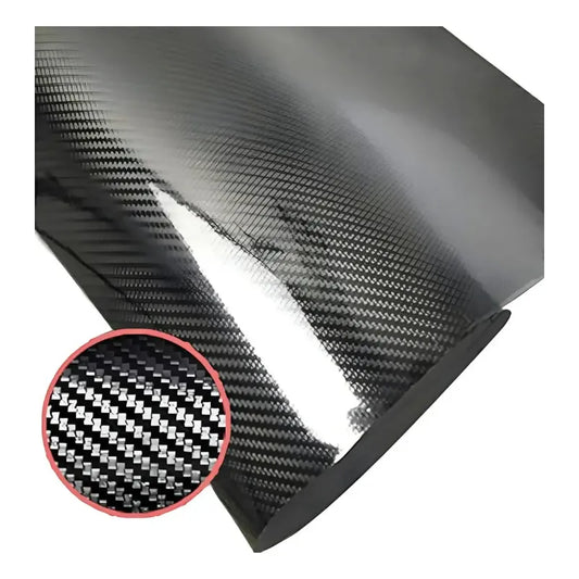 Vinilo Fibra Carbono 5d Brillante Autoadhesivo 60x100cm Negro