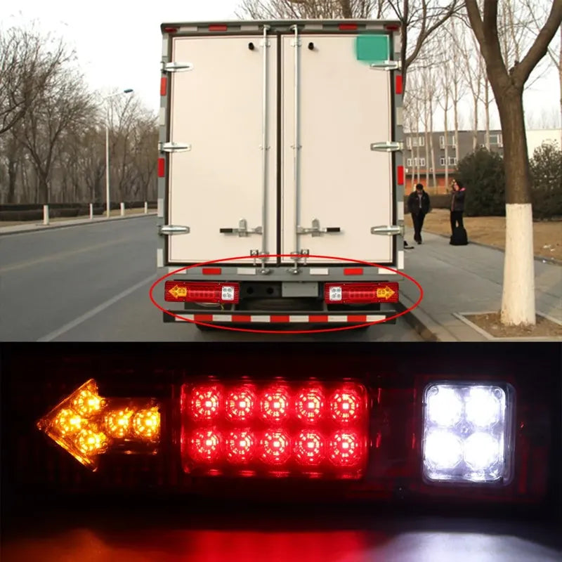 X2 Foco Luz Led Trasera Freno Reversa Dirección 12-24v Flech Flechas 13203