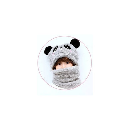 Gorro Con Cuello Para Bebé Niño/a Diseño Invierno Calientito