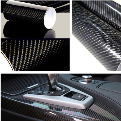 Vinilo Fibra Carbono 5d Brillante Autoadhesivo 50x200cm
