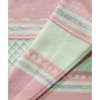 Sweater De Niña Tejido Polerón Teen Cuello Alto Sueter T8-16 Rosa 736 Trenzado 160