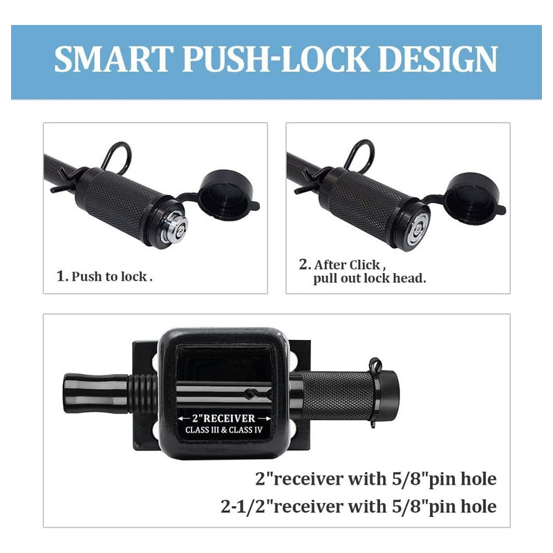 Pasador 5/8' Cn Llave Para Carro Arrastre Seguridad Remolque