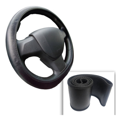 Funda Cubre Volante Ecocuero Negro Universal 38cm TiPod K313