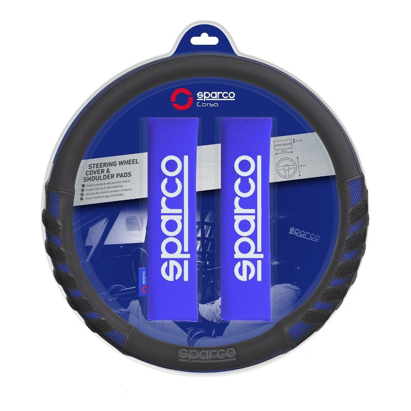 Cubre Volante + Cubre Cinturon Auto Sparco Universal /r&c