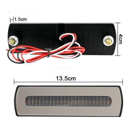 X2 Luz Led Trasera Freno Posición Lateral Trocha 12-24v