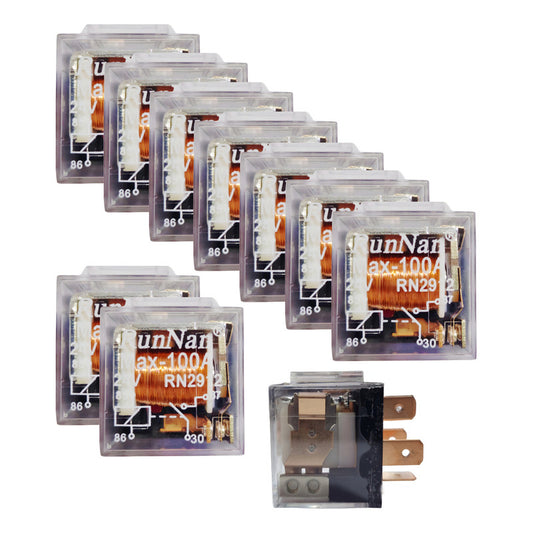 X10 Relay Transparente 24v 100a 4 Patas Relé Auto 4pin /ryc