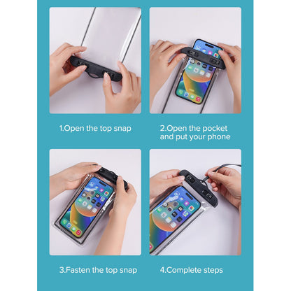 Funda Impermeable Celular Bolsa Anti Agua Sumergible Lluvia