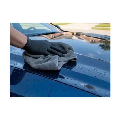 Paño Microfibra Auto / Casa 60x30 Cm Secado Calidad Premiun Gris Oscuro Carsun C279