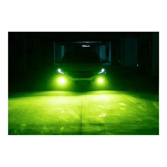 X2 Ampolleta Luz Led Auto 12v Colores 100w 12000lm Neblinero Verde H1/64150/52140
