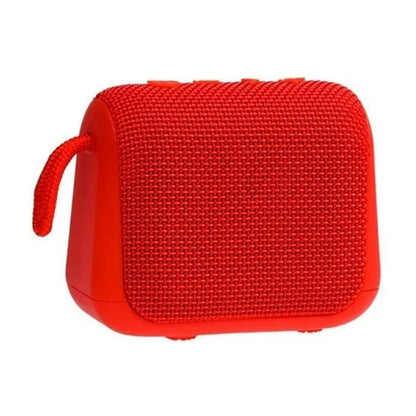 Parlante Aiwa Portátil Impermeable Awkf3r Bluetooth Recarga Rojo
