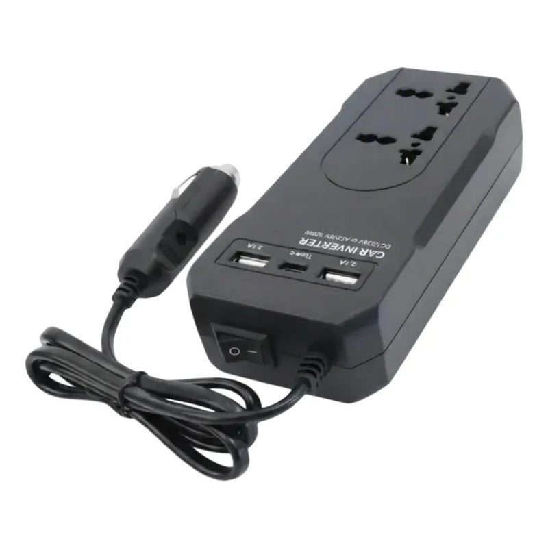 Adaptador Enchufe Inversor 12v/24v A 220v 150w Usb Usb C N16