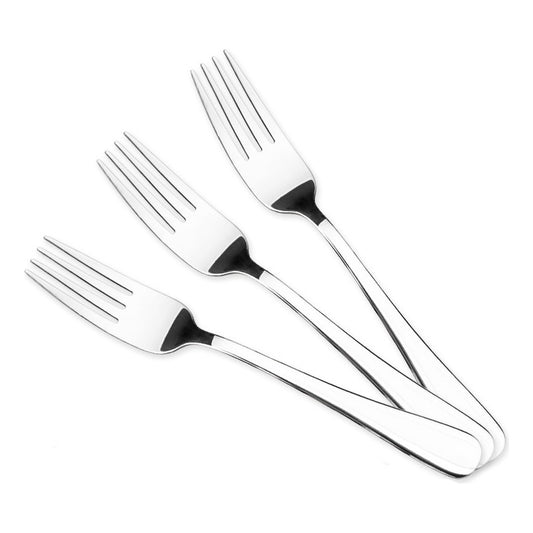 Set De 3 Tenedores De Fruta Acero Inox Classic 17.5 Cm Mango Plateado