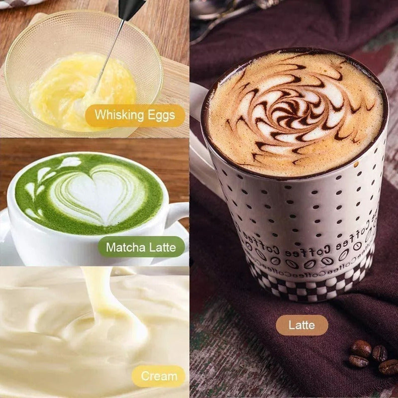 Mezclador Café Espumador Leche Recargable Batidor Portátil