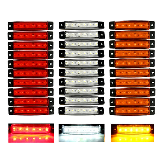 X30 Luz Led De Trocha Lateral Posición Bivoltaje 12-24v 6led