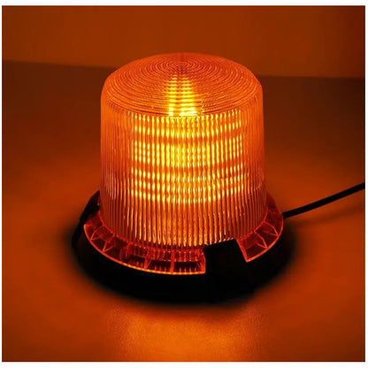 Baliza Led Ambar 2modos Luz 360 Y Strobo Cn Imán 12-24v /r&c