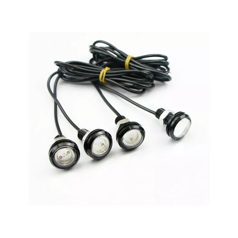 X4 Ojo De Águila Luces Led 23mm 9w Auto Tuning Universal Ryc