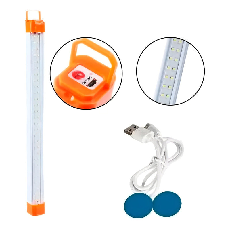 Lámpara Emergencia Barra Led Portátil Multiuso Closet 56led