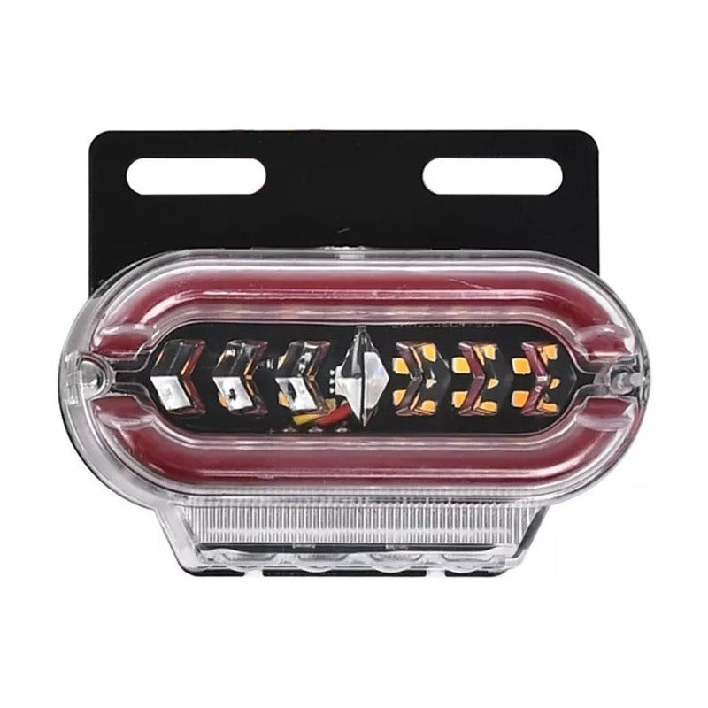 X4 Luz Led Trocha Bicolor Luz Lateral Led Advertencia 24v