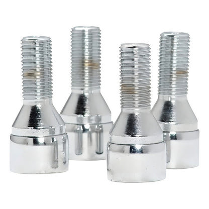 X4 Pernos De Seguridad De Llanta + 2 Llaves M12x1.5/1.25 R&c