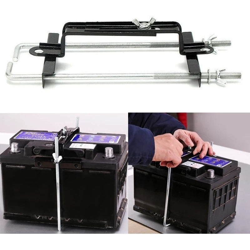 Soporte Fijador Batería Ajustable Auto Seguro Estabilizador