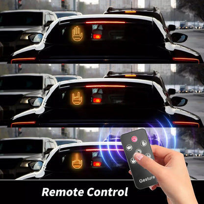 Mano Led Señal Parabrisa Auto, Luz Led De Gestos Con Control