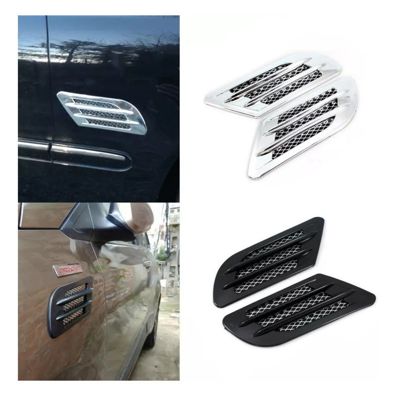 X2 Toma De Aire Lateral Y Capot Adhesiva Auto Tunning/ryc