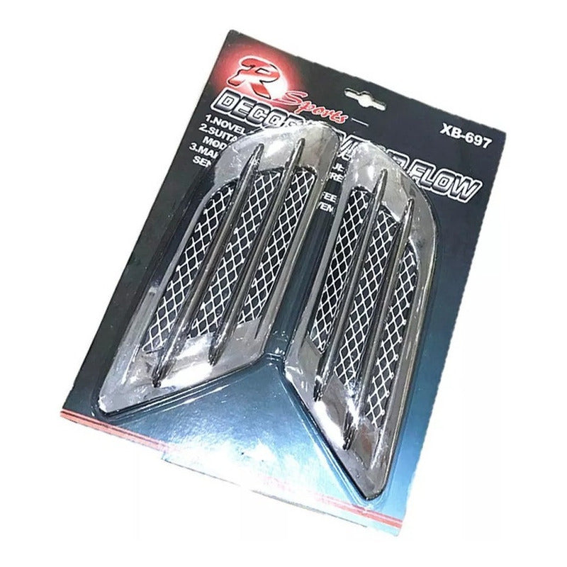 X2 Toma De Aire Lateral Y Capot Adhesiva Auto Tunning/ryc