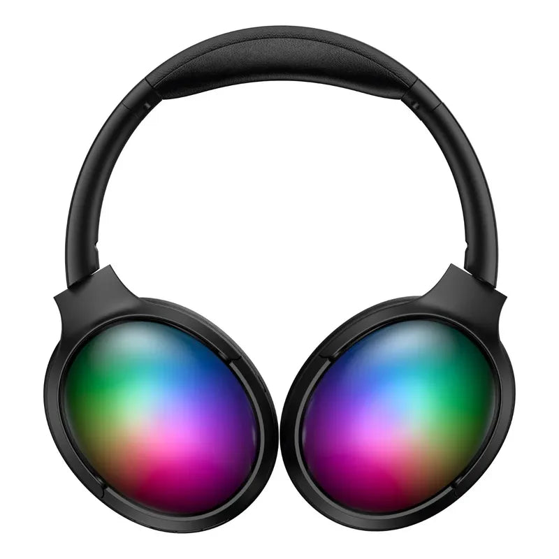 Audifono Bluetooth Onikuma B3 Micrófono Anc Luces Arcoíris Negro B3