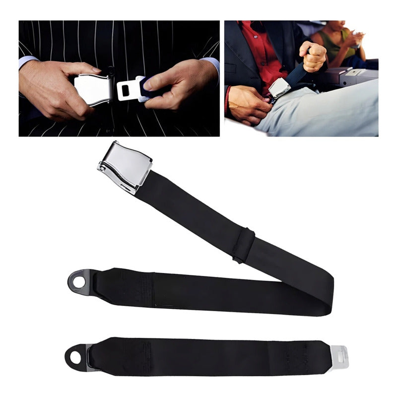 X2 Cinturón De Seguridad Tipo Avión 2 Puntas Auto Universal