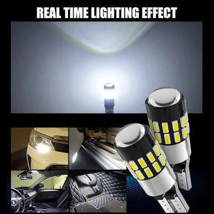 X2 Ampolleta Led T10 W5w 30 Led Cola D Pescado 12v Canbu R&c