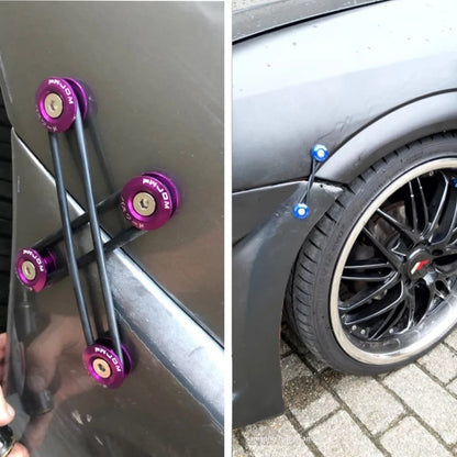 X4 Soporte Parachoque Racing Sujeta Aluminio Tuning / R&c