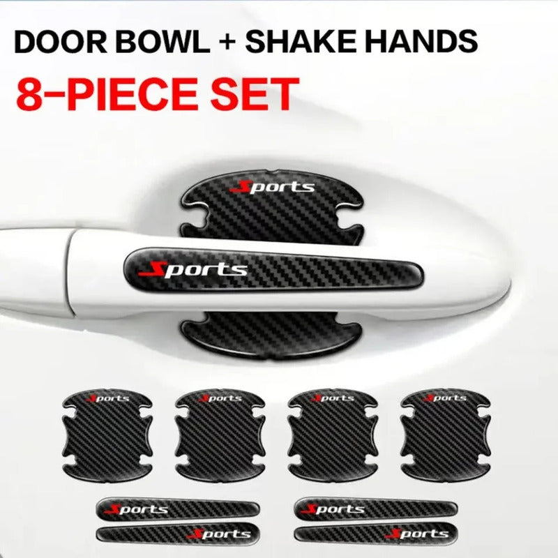 Set 8pcs Protector De Manilla + Topes De Puerta Y Retrovisor