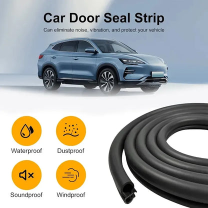 Moldura Contorno Puertas Aislamiento Sonido Absorción 1mts Tipo B Pestaña De Sujeción 1mts