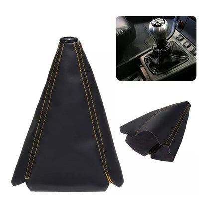 Funda Cubre Palanca De Cambios Eco Cuero Negro Auto Universa