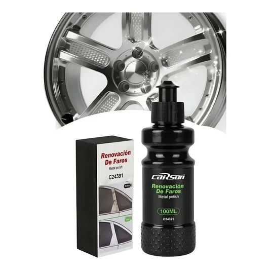 Kit Pulidor De Metal Carsun Restaurador Metal /pieza Cromada Negro C24391