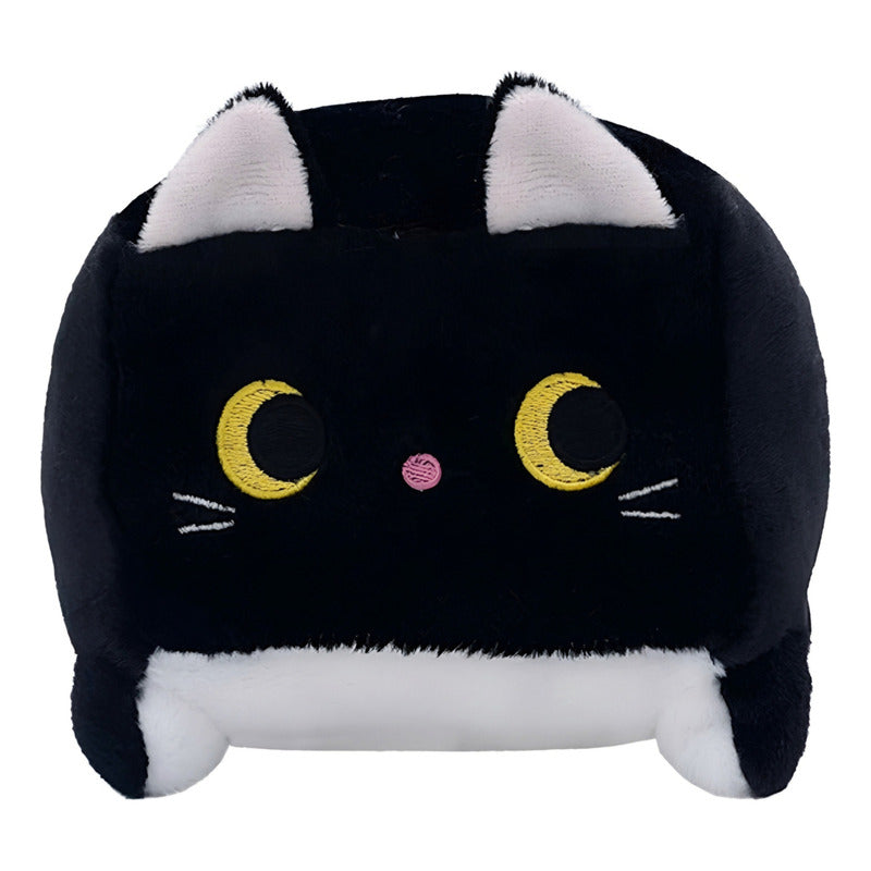 Peluche Cojin D Gato Kawaii Felpa Super Suave Cubo Cute /r&c