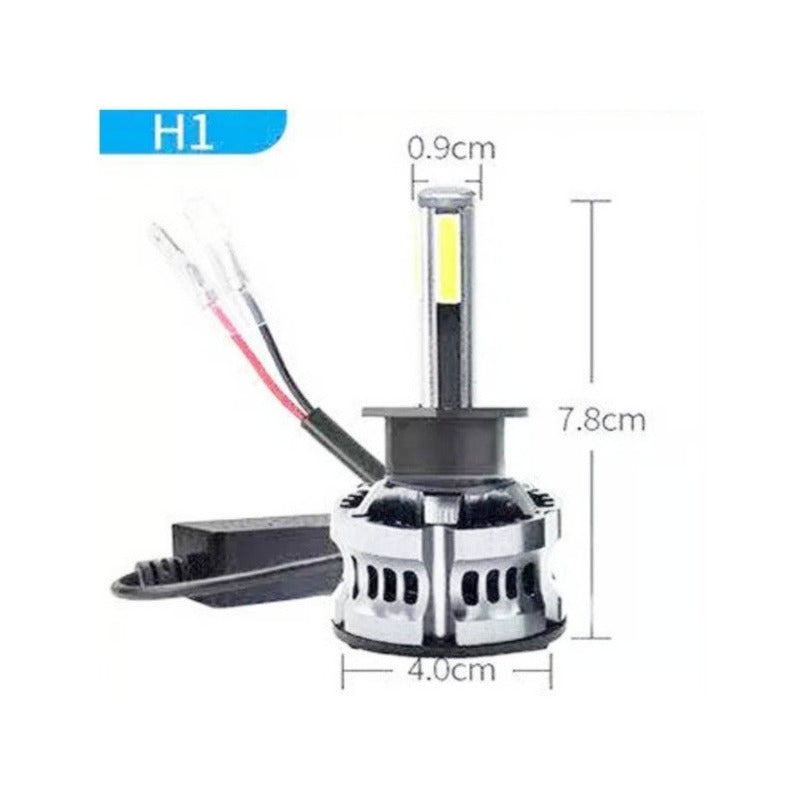 X2 Ampolleta Turbo Led 18000lm H1 Super Potente /ryc