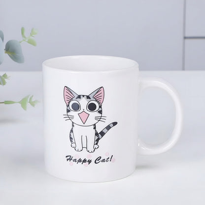 Taza Diseño Gato Chi Mug Taza 380ml Taza Café Té Happy Cat