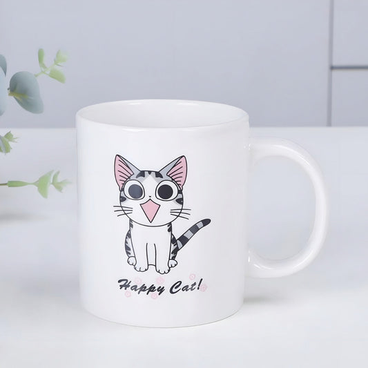 Taza Diseño Gato Chi Mug Taza 380ml Taza Café Té Happy Cat