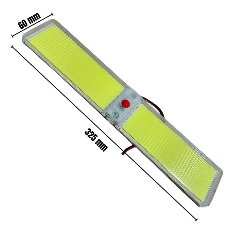 Luz Techo Interior Doble Led Cob Auto Universal 12-24v Foco 12/24v Cob Doble 25190 Blanco Frío