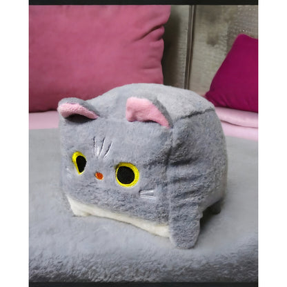 Peluche Cojín Suave De Felpa Gato Cuadrado Kawaii 20cm R&c
