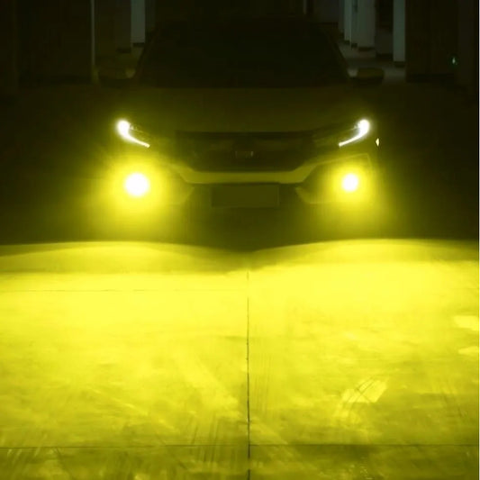 X2 Ampolleta Luz Led Auto 12v Colores 100w 12000lm Neblinero Amarillo H3